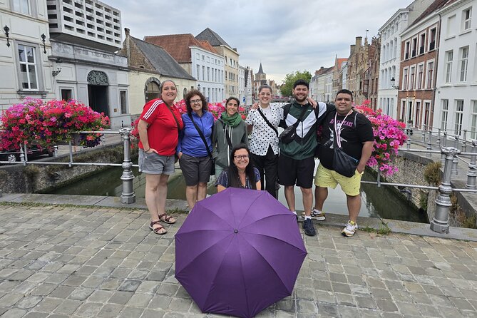 Authentic and Complete Bruges, with Local Guide and Chocolate - Rozenhoedkaai and Boniface Bridge: the photo moment and the legend
