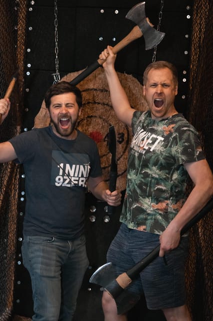 Axe Throwing Experience - Private lanes, unlimited throws, and the target rules for groups