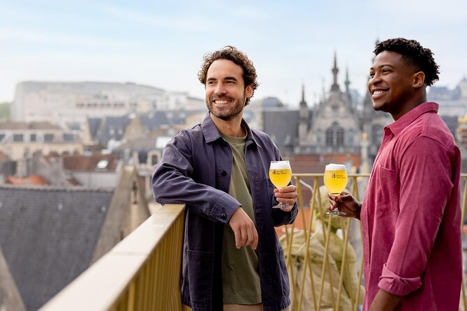 Belgian Beer World Experience: Guided Beer Tasting + Rooftop Beer - How the 1 hour 30 minutes usually feels in real life