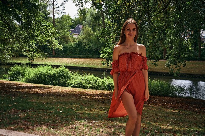 Bruges Photo Session By a Pro - Minnewater Lake, the Lake of Love setup