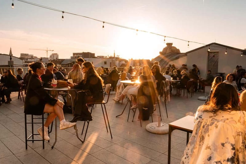 Brussels: Belgian Beer World Ticket with Rooftop & Free Beer - Skybar (Beerlab) rooftop finale: 1 glass from 150 beers, plus Brussels views