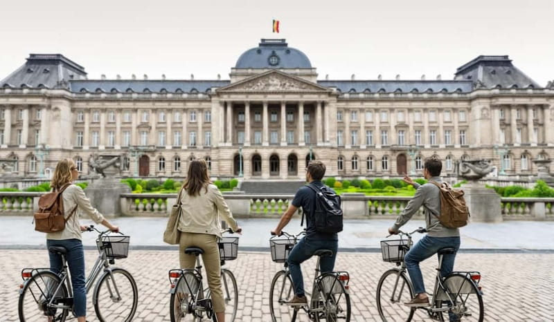 Brussels: Private City Tour on Bike with Drink Stop - Key highlights you’ll notice fast
