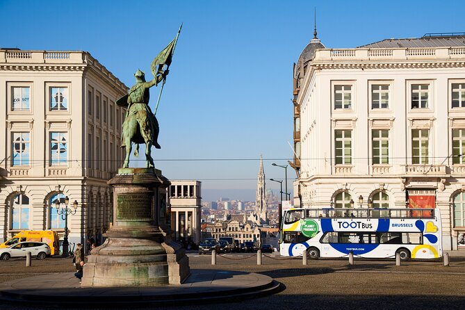 Brussels Tootbus Discovery Hop On Hop Off Bus and walking tours - Poelaert, Louise, and the Courthouse area: a built-up change of pace