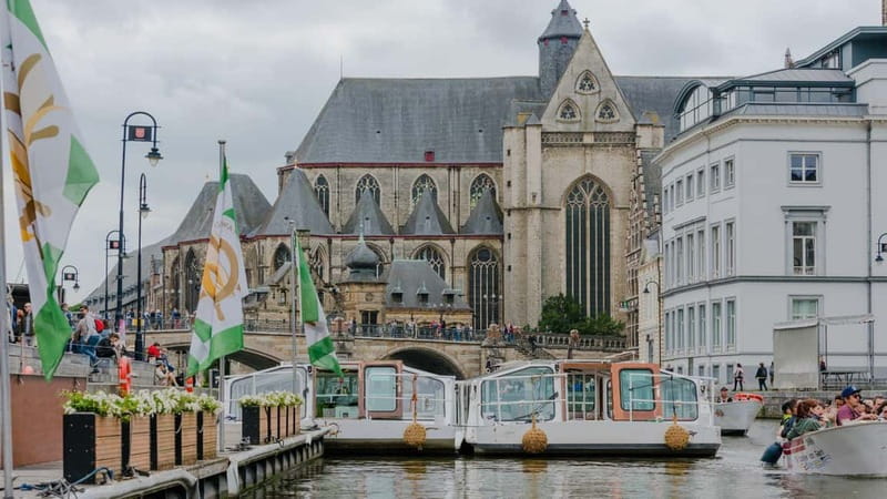 Gent Walking Tour with a Local - St. Michael’s Bridge, the skyline view you can time to your mood