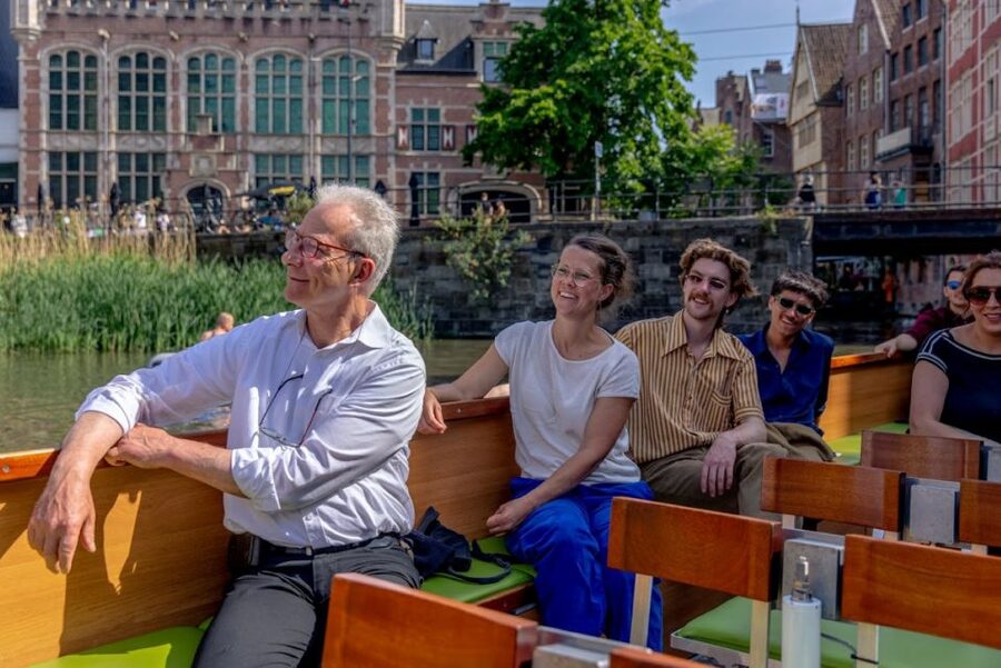 Ghent: 50-Minute Medieval Center Guided Boat Trip - The First Views: Graslei, St Nicholas’ Church, and Ghent’s Signature Towers