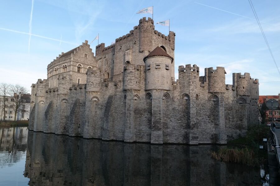 Ghent: Walking Tour from Friday Market to the Cathedral - St. Peter’s Square and Vooruit: a quick lesson in how cities layer