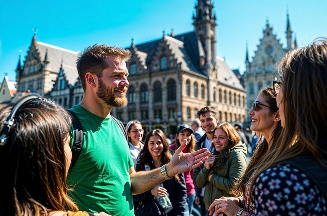 Secrets of Bruges: Walking Tour With a Chocolate and Waffle Bite - Old fish market vibes and the “horrible square” moment