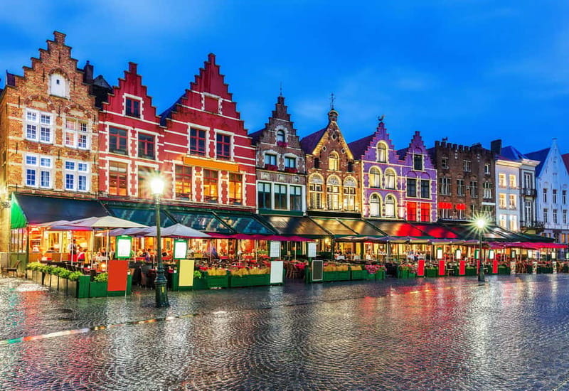 Top Highlights of Bruges from Zeebrugge Port - Burg Square and the Gothic Bruges City Hall area